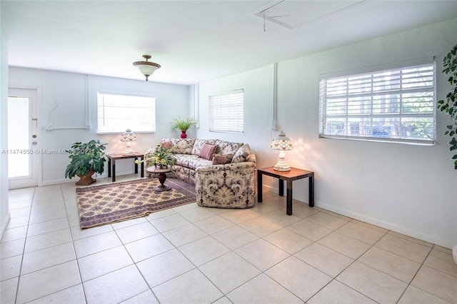 19720 SW 242nd Ter, Homestead, FL 33031 - living room featuring light tile floors and a wealth of natural light