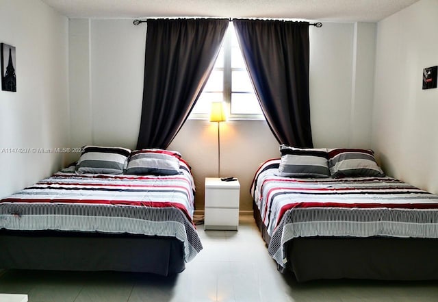 view of tiled bedroom