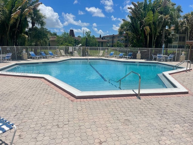 view of pool with a patio