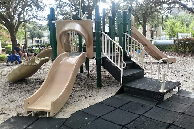 view of jungle gym