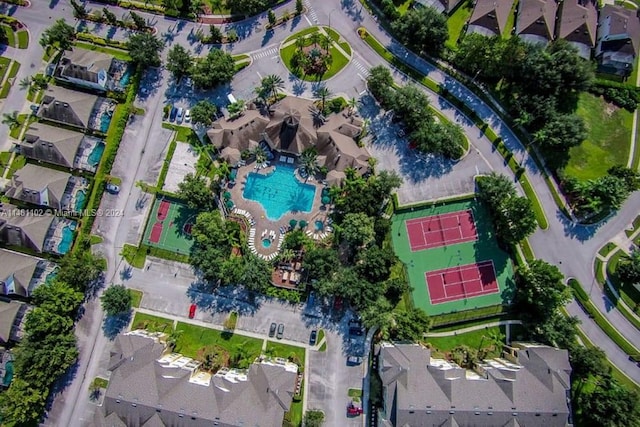 birds eye view of property