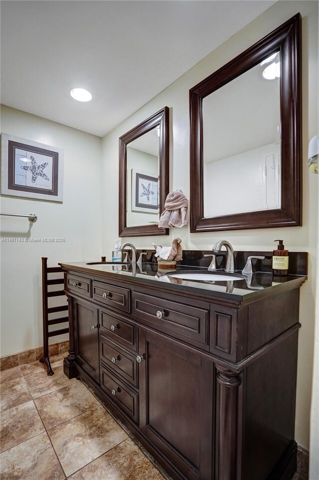 bathroom featuring vanity