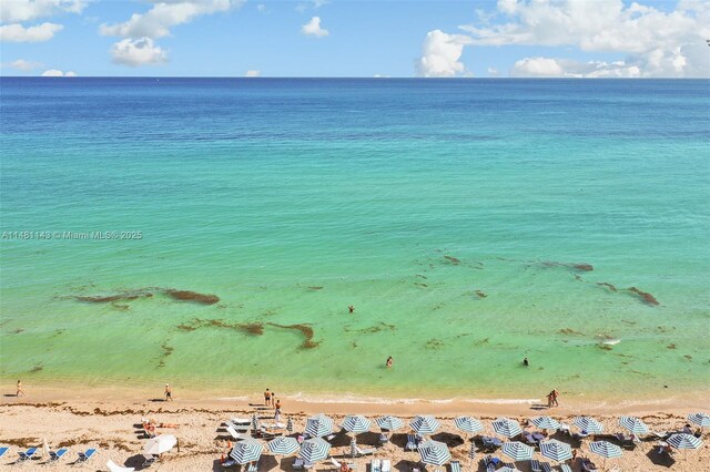 water view featuring a view of the beach