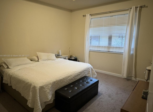 bedroom with carpet flooring