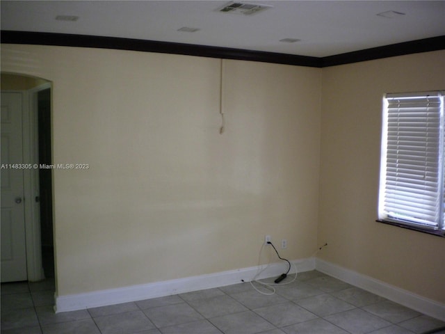 view of tiled empty room