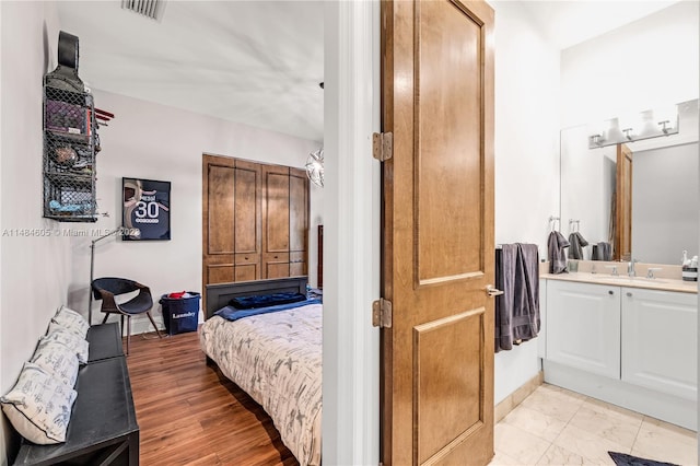 view of tiled bedroom