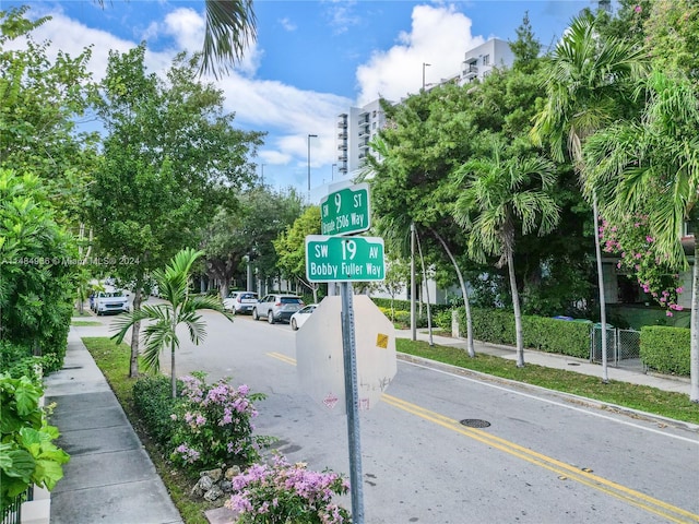 view of road