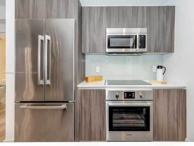 kitchen featuring stainless steel appliances