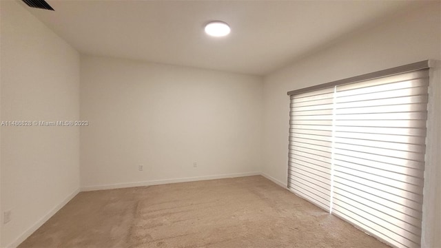 view of carpeted empty room