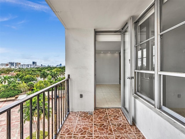 view of balcony