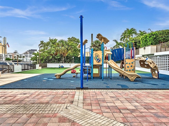 view of play area