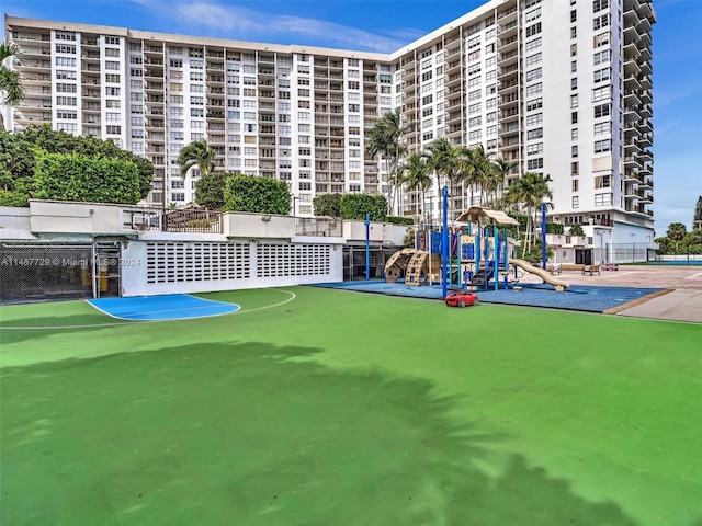 surrounding community featuring a playground