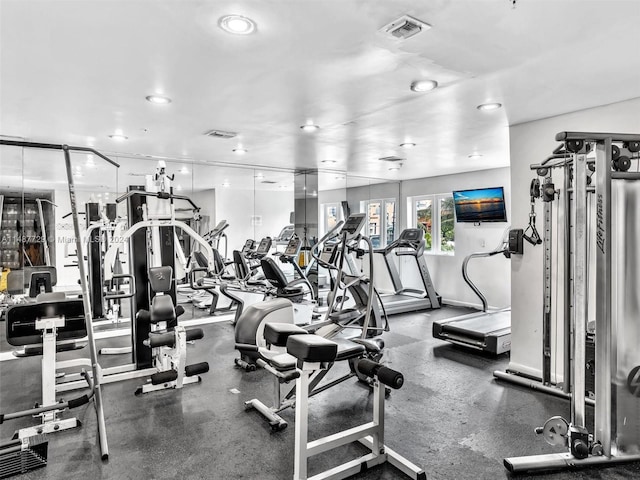 view of exercise room