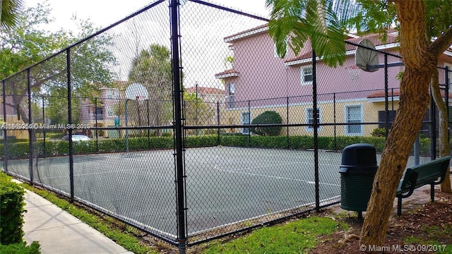 view of basketball court