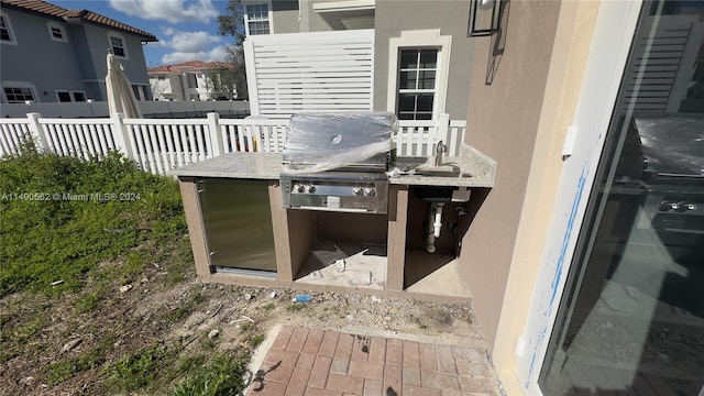 view of patio / terrace featuring area for grilling