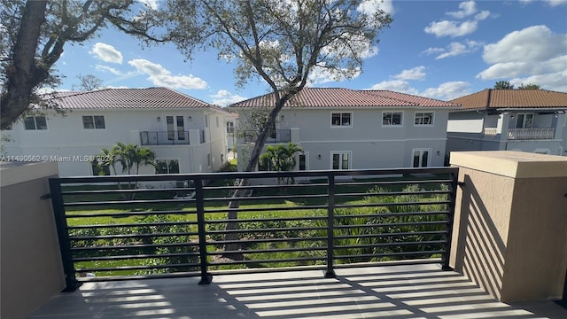 view of balcony