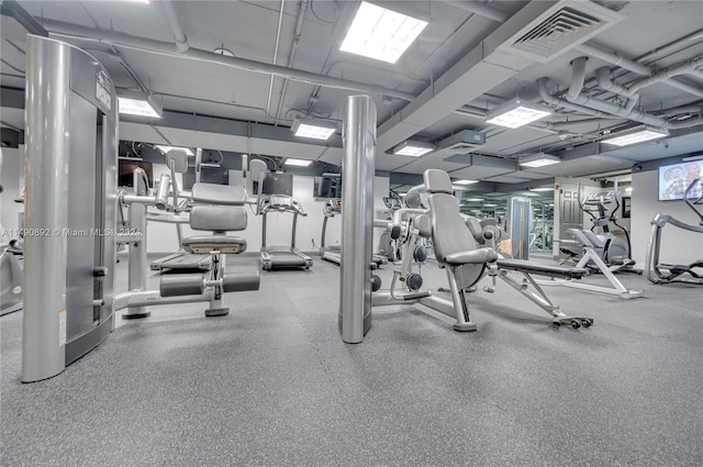 view of exercise room