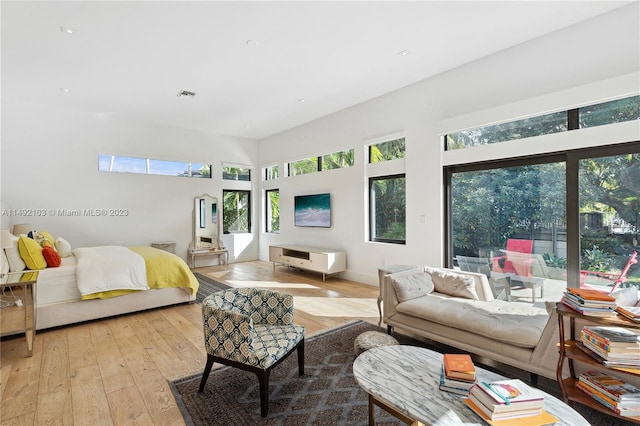 interior space featuring light wood-type flooring