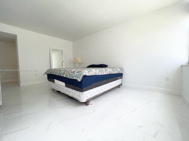 view of tiled bedroom