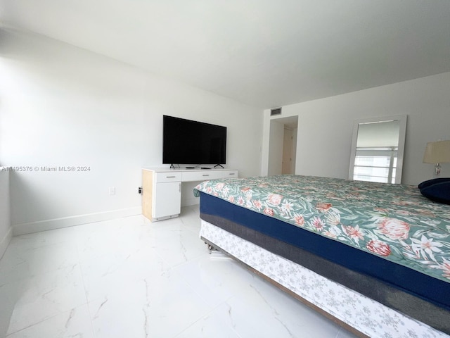 view of tiled bedroom