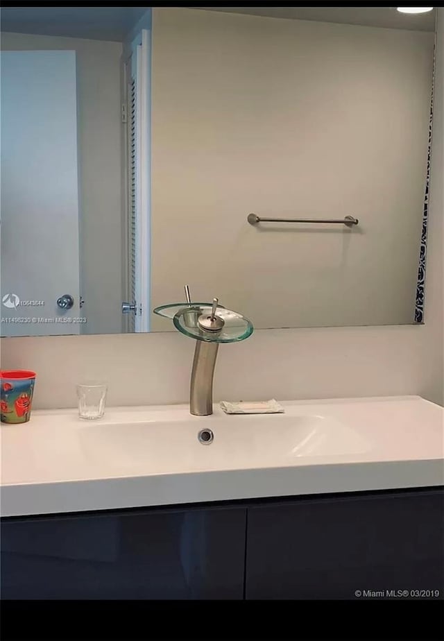 bathroom with vanity