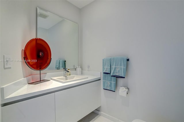 bathroom with vanity