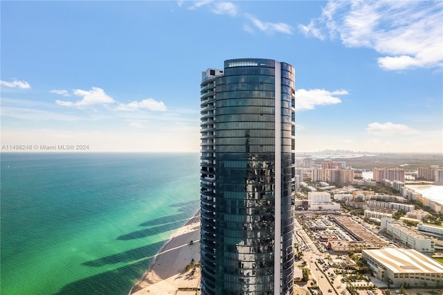 water view featuring a view of the beach