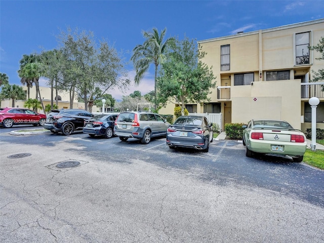 view of parking / parking lot