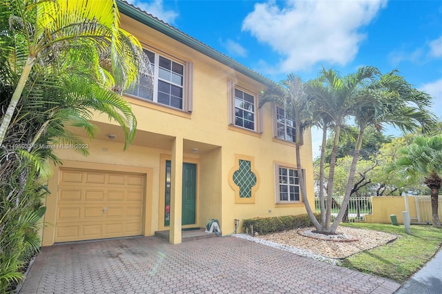 view of front of house featuring a garage