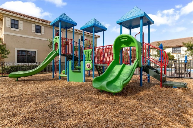 view of play area