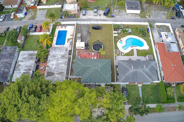 birds eye view of property