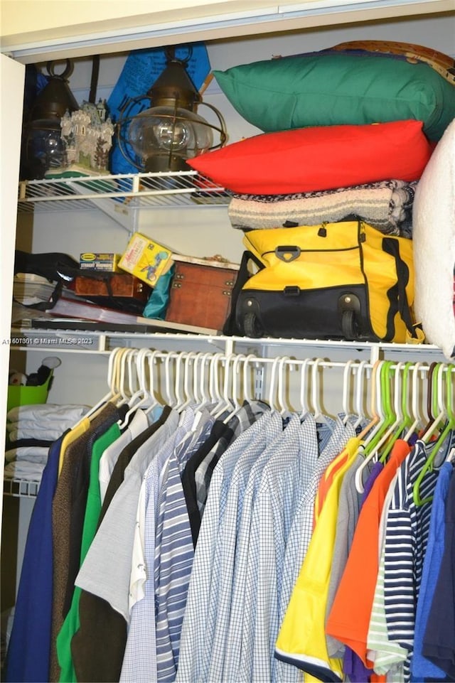 view of closet