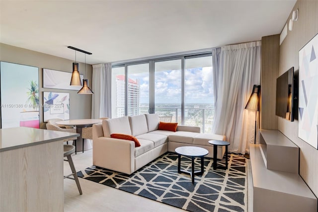 4010 S Ocean Dr Unit R2106, Hollywood, FL 33019 - living room with a wall of windows