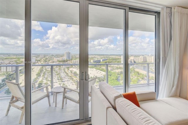 4010 S Ocean Dr Unit R2106, Hollywood, FL 33019 - interior space featuring a water view and a view of city