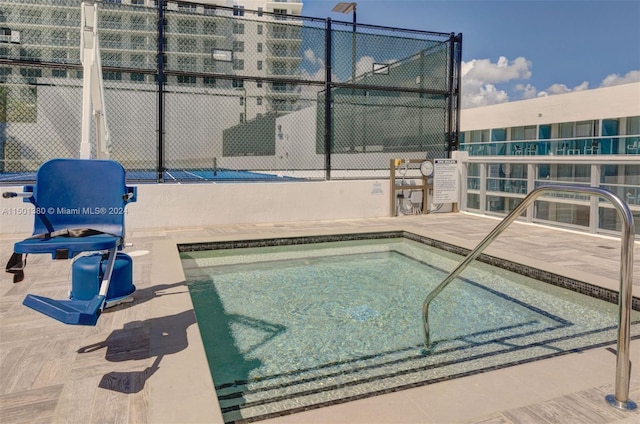 4010 S Ocean Dr Unit R2106, Hollywood, FL 33019 - view of swimming pool with fence