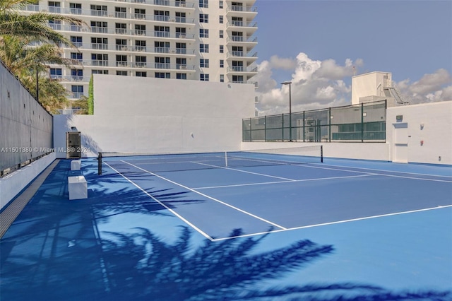 view of tennis court