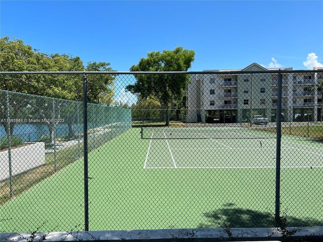 view of tennis court