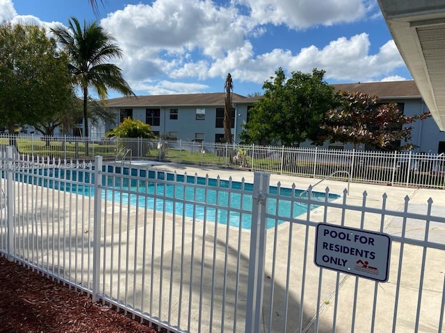 view of pool