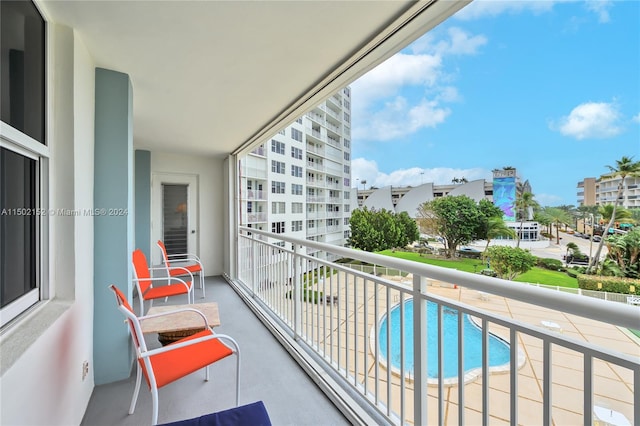 view of balcony