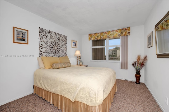 bedroom featuring carpet flooring