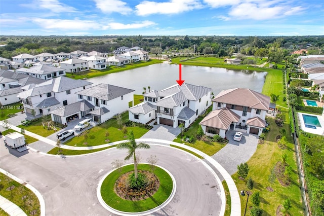 5735 SW 104th Ter, Cooper City, FL 33328 - drone / aerial view with a water view