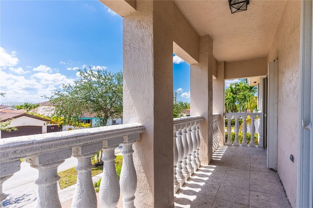 view of balcony