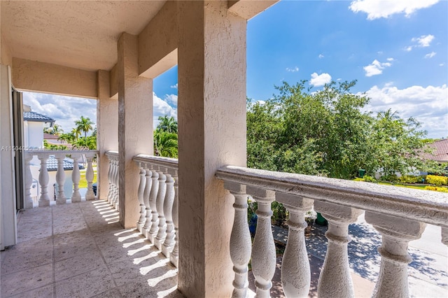 view of balcony