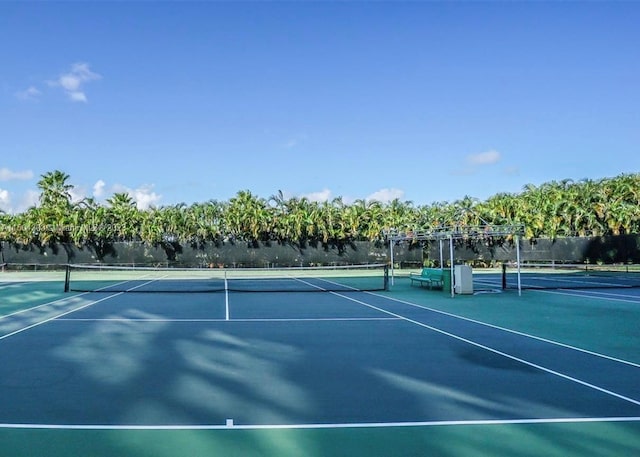 view of tennis court