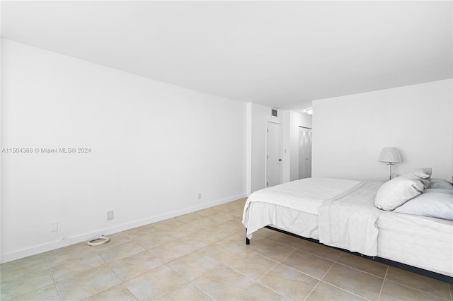 view of tiled bedroom