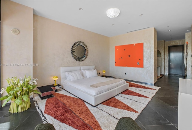 view of tiled bedroom