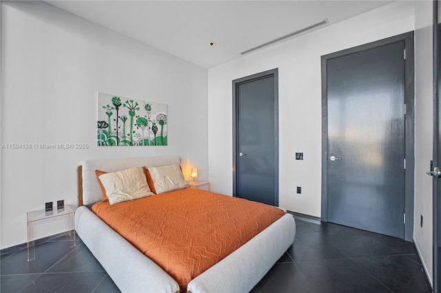 view of tiled bedroom