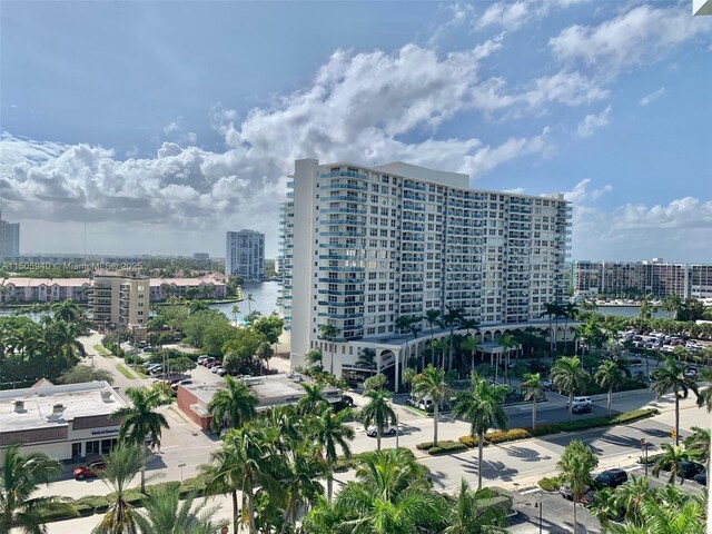 view of property with a water view