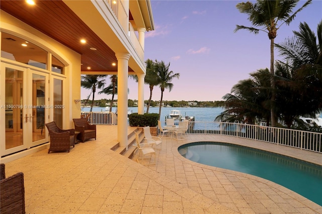 17571 SE Conch Bar Ave, Jupiter, FL 33469 - view of dock with a beach view and a water view