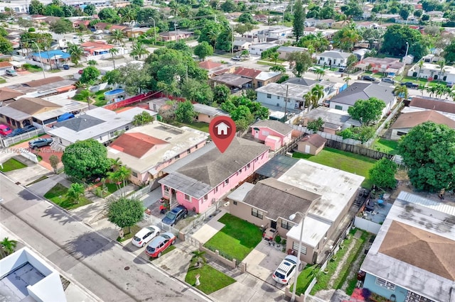 854 E 24th St, Hialeah, FL 33013 - birds eye view of property featuring a residential view